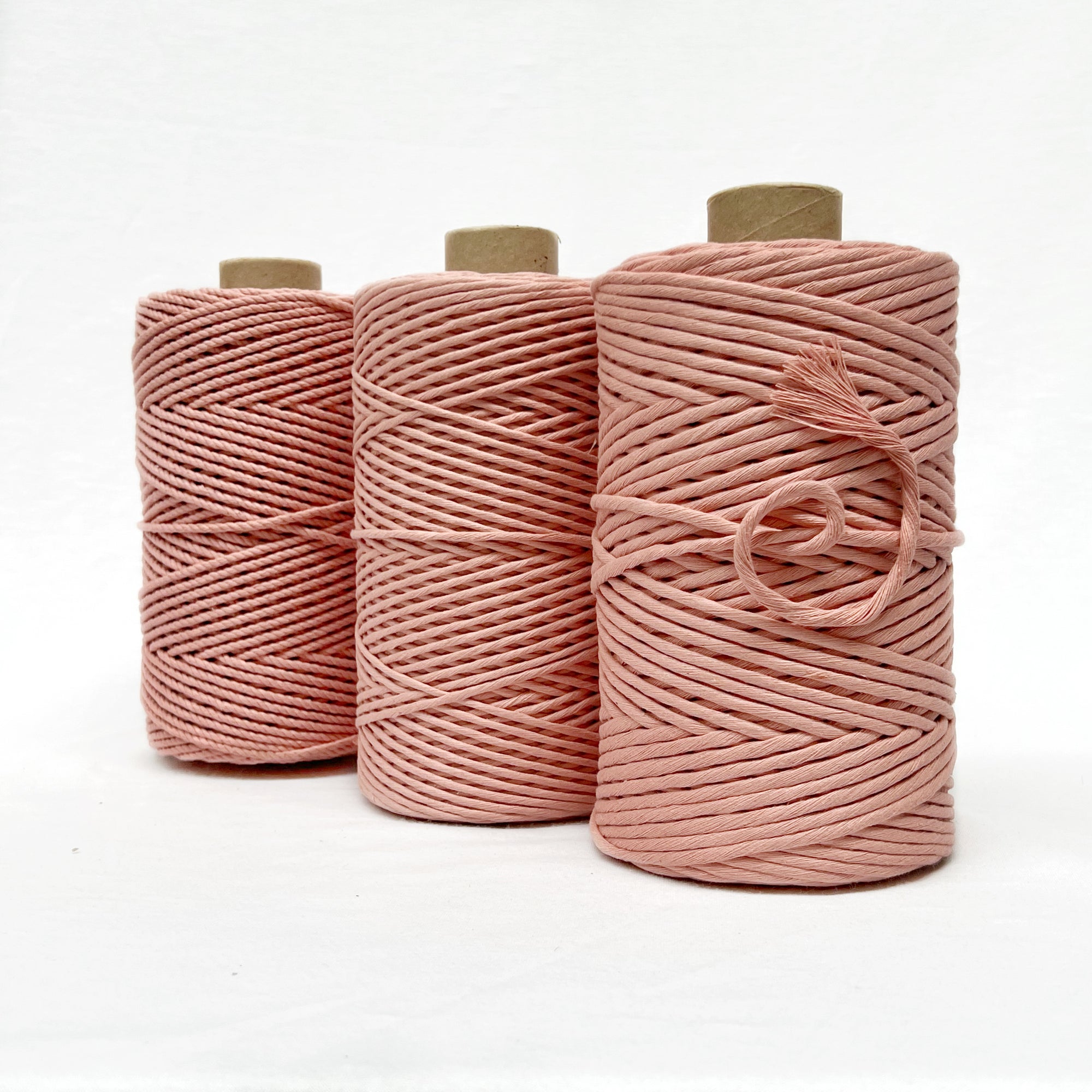 Recycled Luxe Macrame String // Coral