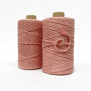 Recycled Luxe Macrame String // Coral