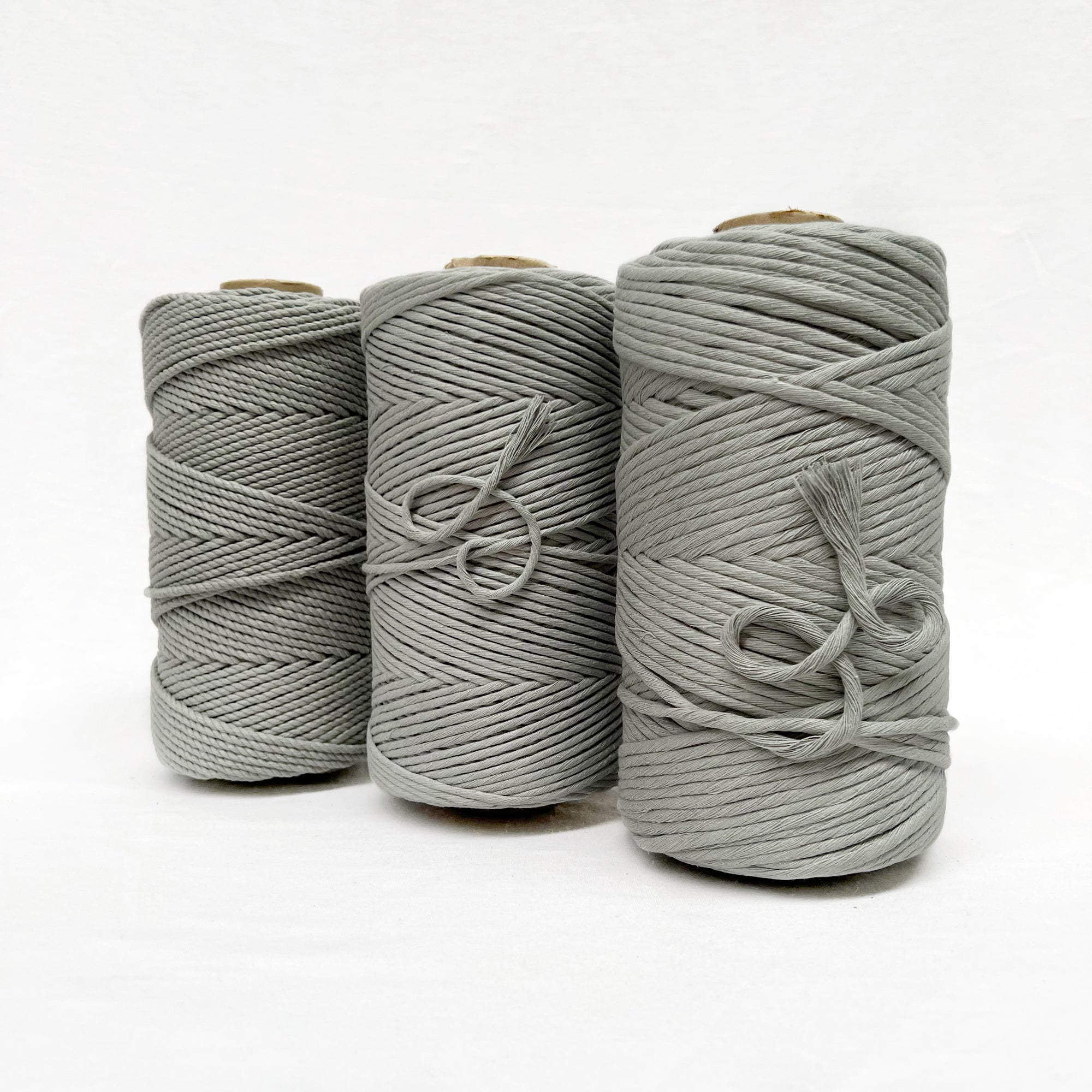 Recycled Luxe Macrame String // Silver Sage