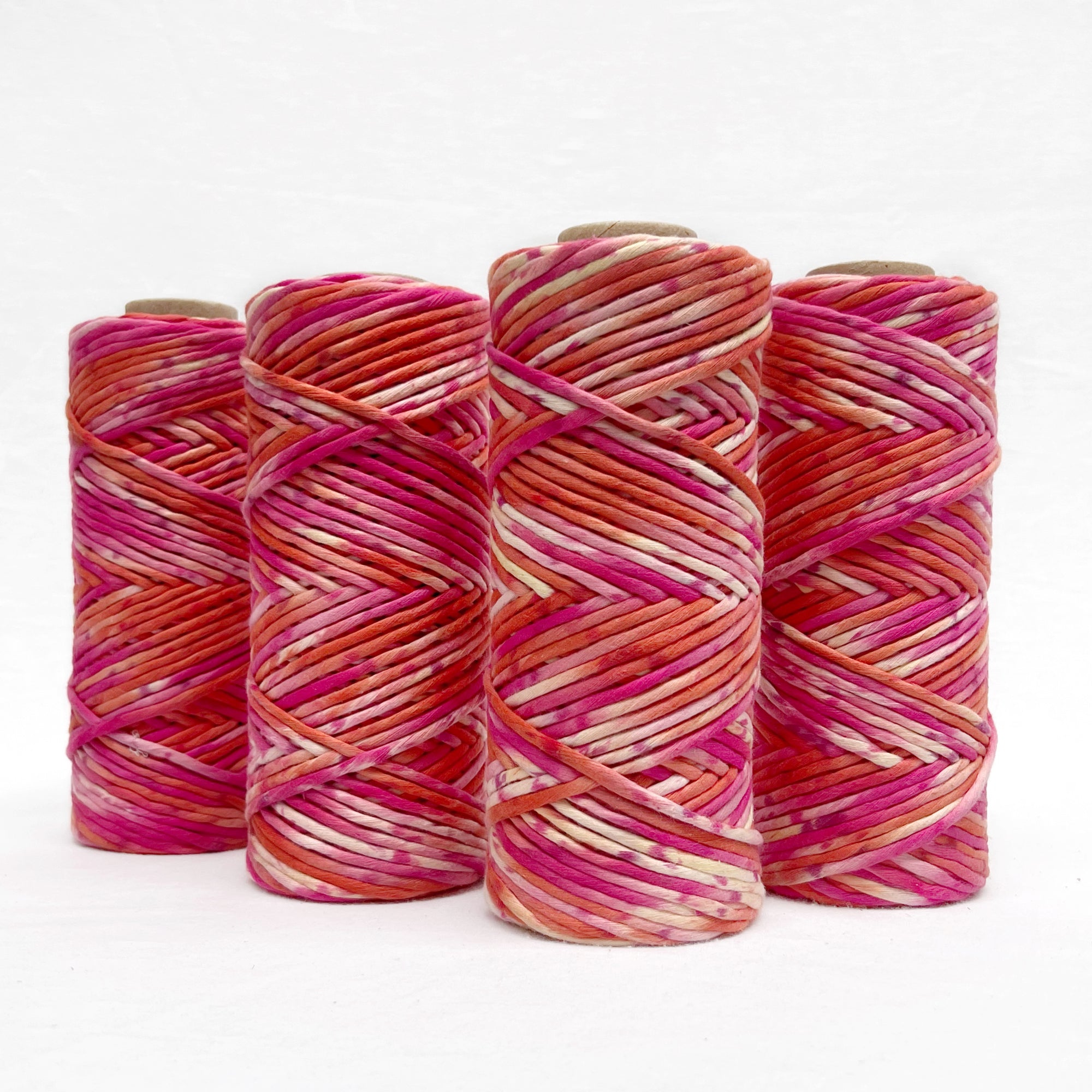 sunset colour macrame cord in 4mm string