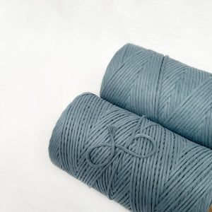 Recycled Luxe Macrame String // Vintage Blue