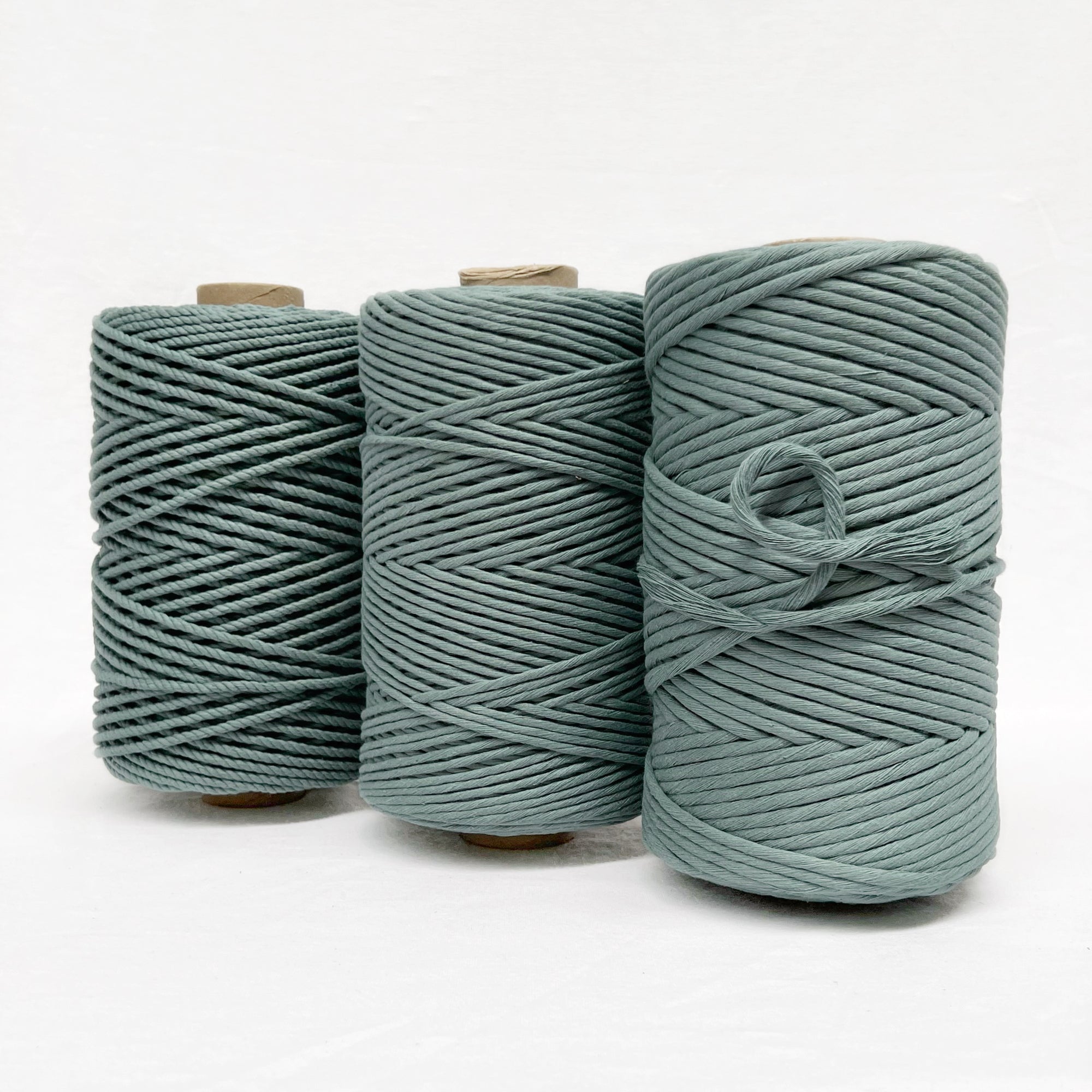 Recycled Luxe Macrame String // Vintage Teal