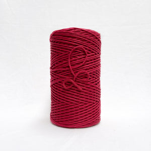 mary maker studio 1kg 5mm recycled cotton macrame string in vibrant chilli red colour buy online for macrame workshops beginners and advanced artists