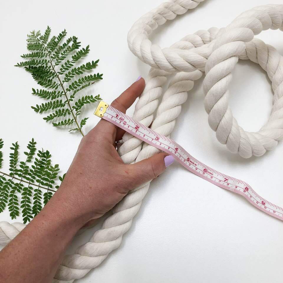 Mary Maker Studio 3Ply Twisted Rope 12, 16 & 20mm - Macrame Rope macrame cotton macrame rope macrame workshop macrame patterns macrame