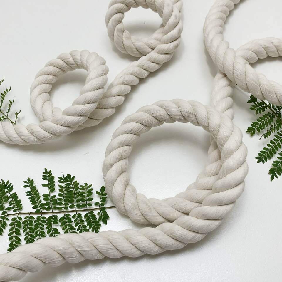 Mary Maker Studio 3Ply Twisted Rope 12, 16 & 20mm - Macrame Rope macrame cotton macrame rope macrame workshop macrame patterns macrame