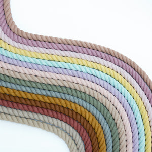 Mary Maker Studio 3Ply Twisted Rope 20mm Coloured Macrame Rope macrame cotton macrame rope macrame workshop macrame patterns macrame