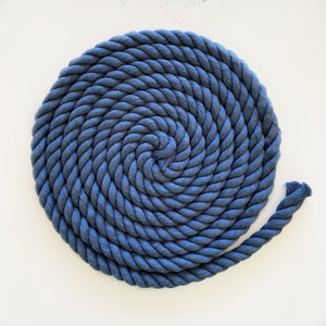 Mary Maker Studio 3Ply Twisted Rope Denim 1m 20mm Coloured Macrame Rope macrame cotton macrame rope macrame workshop macrame patterns macrame