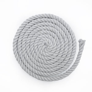 Mary Maker Studio 3Ply Twisted Rope Mist Grey 1m 20mm Coloured Macrame Rope macrame cotton macrame rope macrame workshop macrame patterns macrame