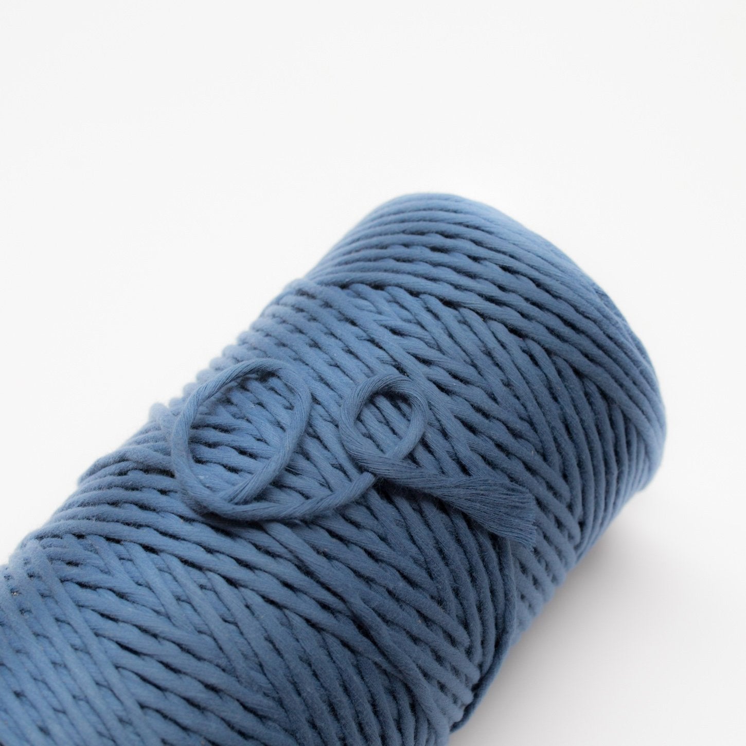 Mary Maker Studio Cloud 9 Cotton 4mm 1KG Cloud 9 Macrame String // Denim Blue macrame cotton macrame rope macrame workshop macrame patterns macrame