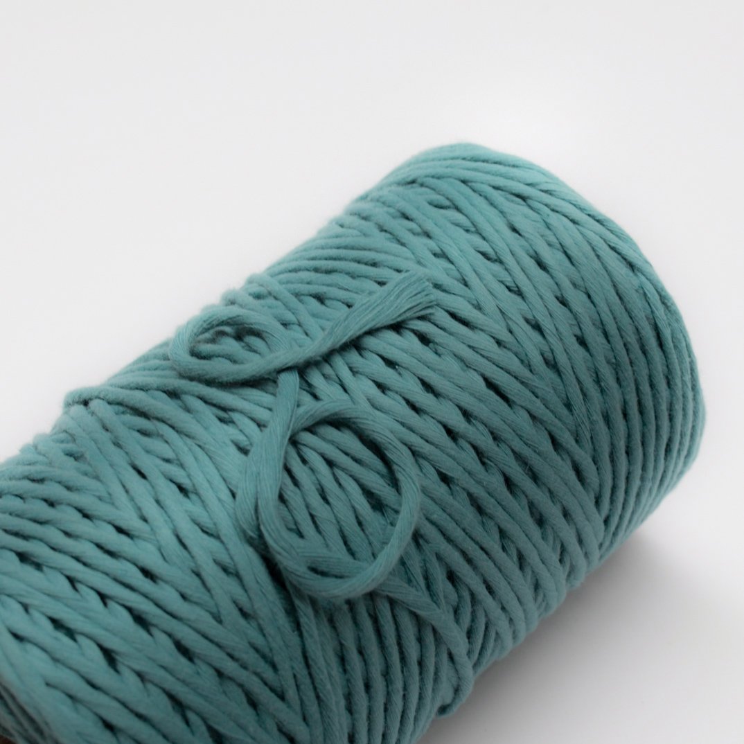 Mary Maker Studio Cloud 9 Cotton 4mm 1KG Cloud 9 Macrame String // Mineral Blue macrame cotton macrame rope macrame workshop macrame patterns macrame