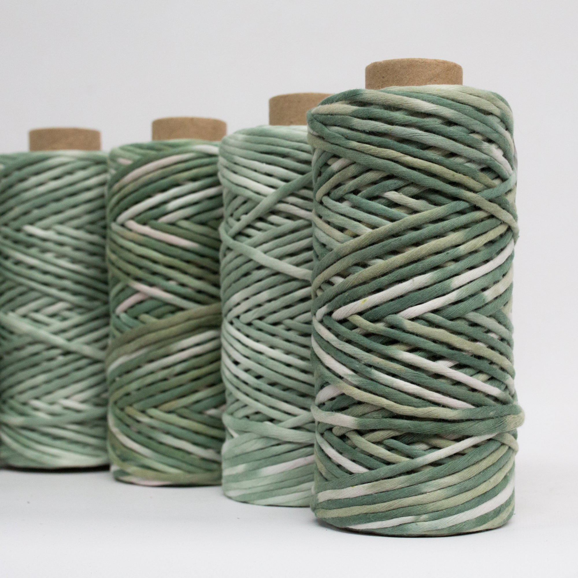 Mary Maker Studio Cloud 9 Cotton 500g Hand Painted Macrame String // Fern Green macrame cotton macrame rope macrame workshop macrame patterns macrame