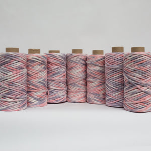 Mary Maker Studio Cloud 9 Cotton 500g Hand Painted Macrame String // Fire & Ice macrame cotton macrame rope macrame workshop macrame patterns macrame