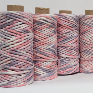 Mary Maker Studio Cloud 9 Cotton 500g Hand Painted Macrame String // Fire & Ice macrame cotton macrame rope macrame workshop macrame patterns macrame