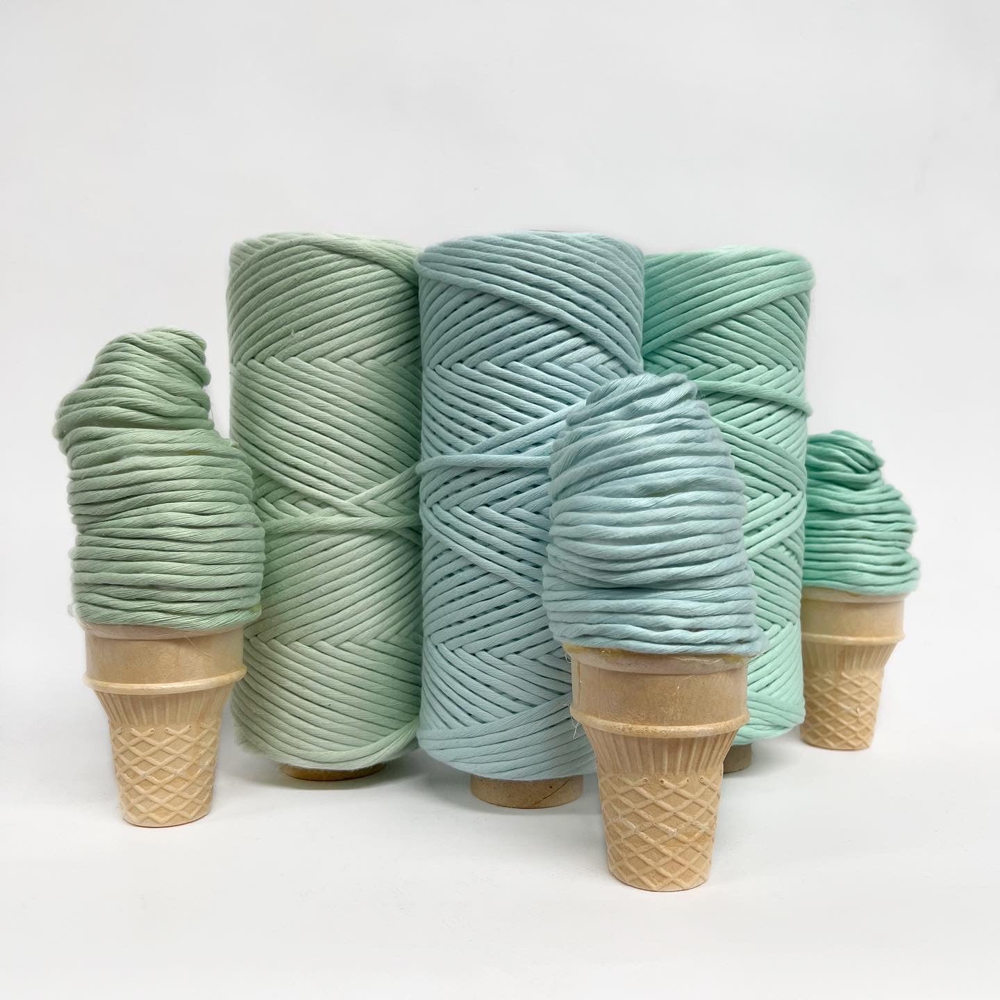 Mary Maker Studio Cloud 9 Macrame String // Mint macrame cotton macrame rope macrame workshop macrame patterns macrame