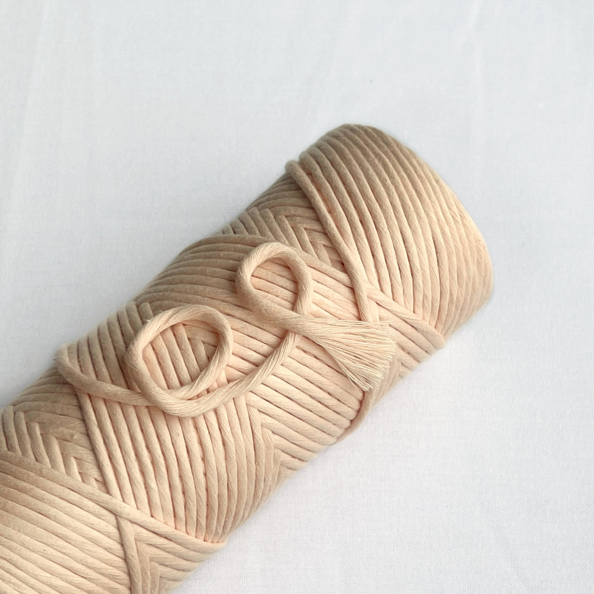 Mary Maker Studio Cloud 9 MacrameString // Iced Peach macrame cotton macrame rope macrame workshop macrame patterns macrame