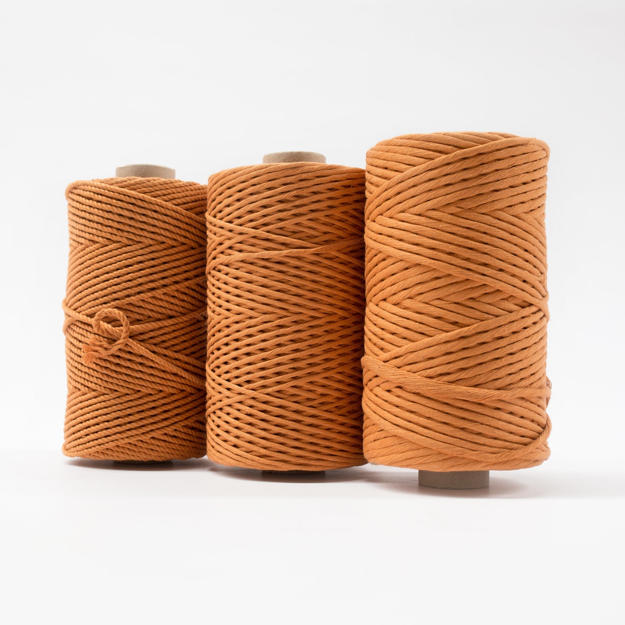 Mary Maker Studio Luxe Colour Cotton 4mm 1KG Recycled Luxe Macrame Rope // Caramel macrame cotton macrame rope macrame workshop macrame patterns macrame