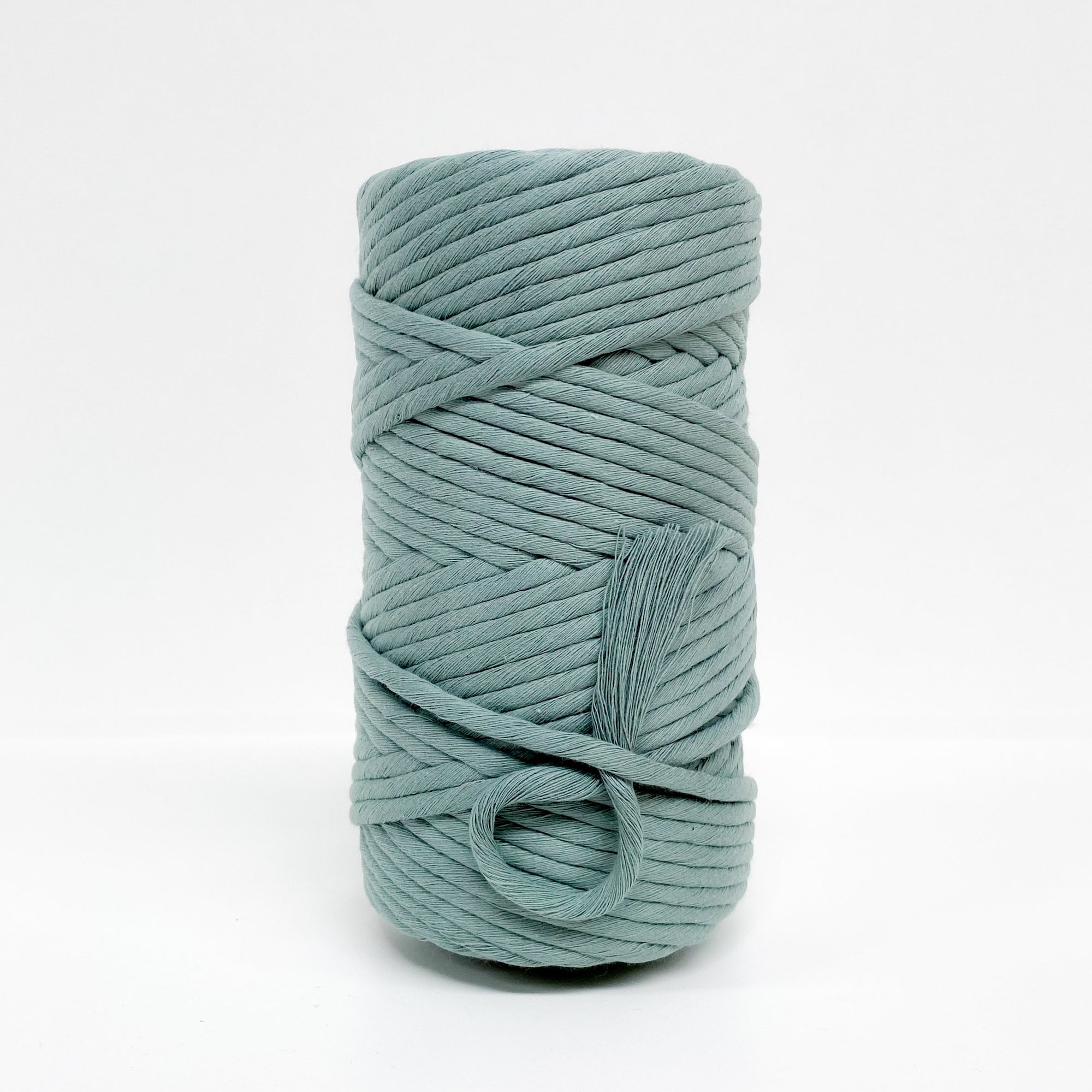 Mary Maker Studio Luxe Colour Cotton 8mm 1KG 8mm Recycled Luxe Macrame String // Eucalyptus macrame cotton macrame rope macrame workshop macrame patterns macrame