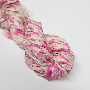 Mary Maker Studio ribbons Bubblegum Recycled Sari Silk Hand Painted Ribbon macrame cotton macrame rope macrame workshop macrame patterns macrame