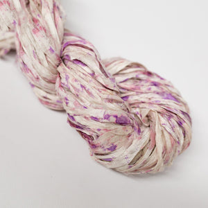 Mary Maker Studio ribbons Iris Recycled Sari Silk Hand Painted Ribbon macrame cotton macrame rope macrame workshop macrame patterns macrame