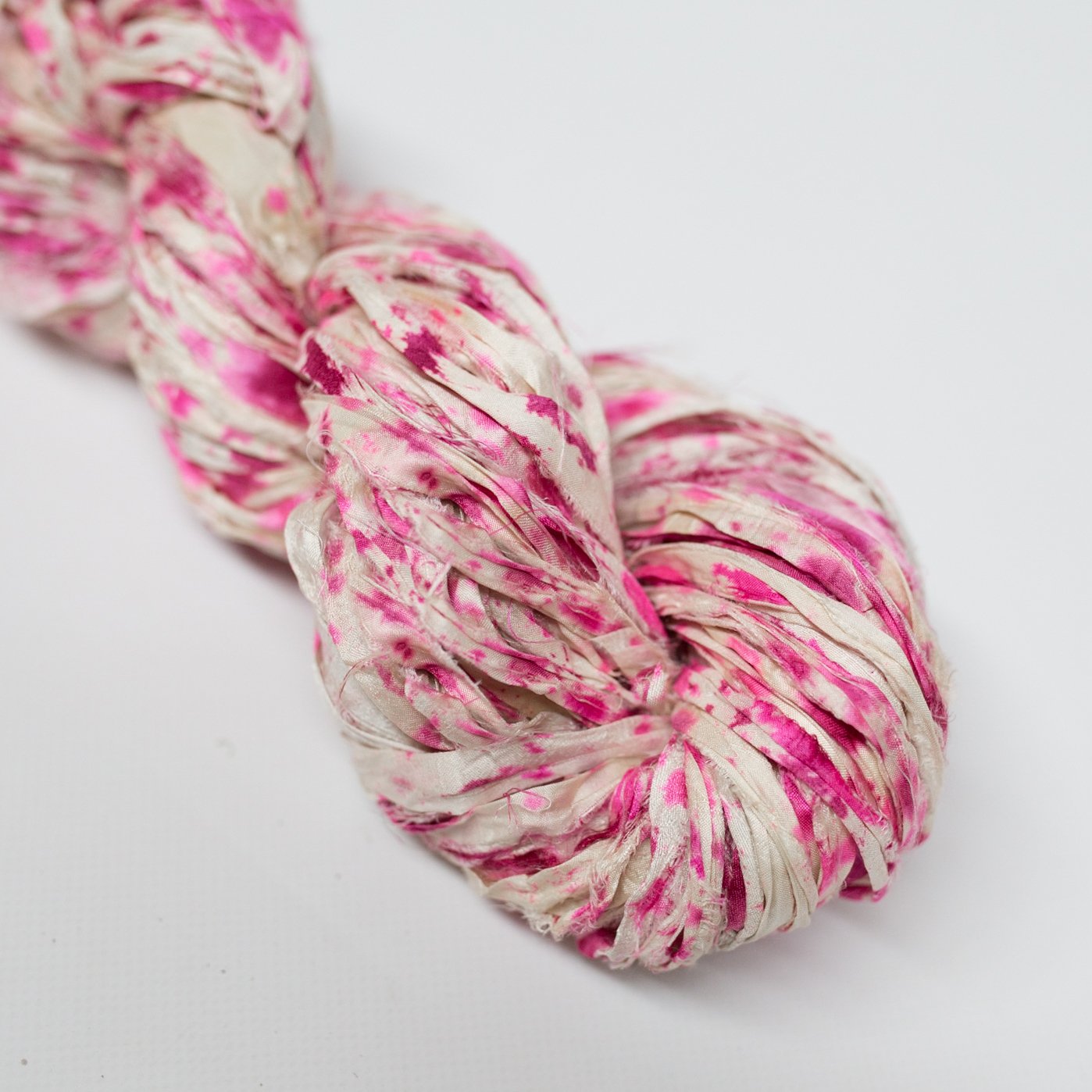 Mary Maker Studio ribbons Lipstick Recycled Sari Silk Hand Painted Ribbon macrame cotton macrame rope macrame workshop macrame patterns macrame