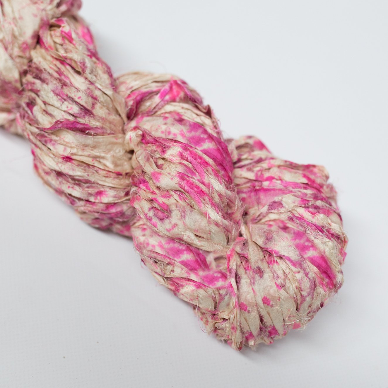 Mary Maker Studio ribbons Lotus Recycled Sari Silk Hand Painted Ribbon macrame cotton macrame rope macrame workshop macrame patterns macrame