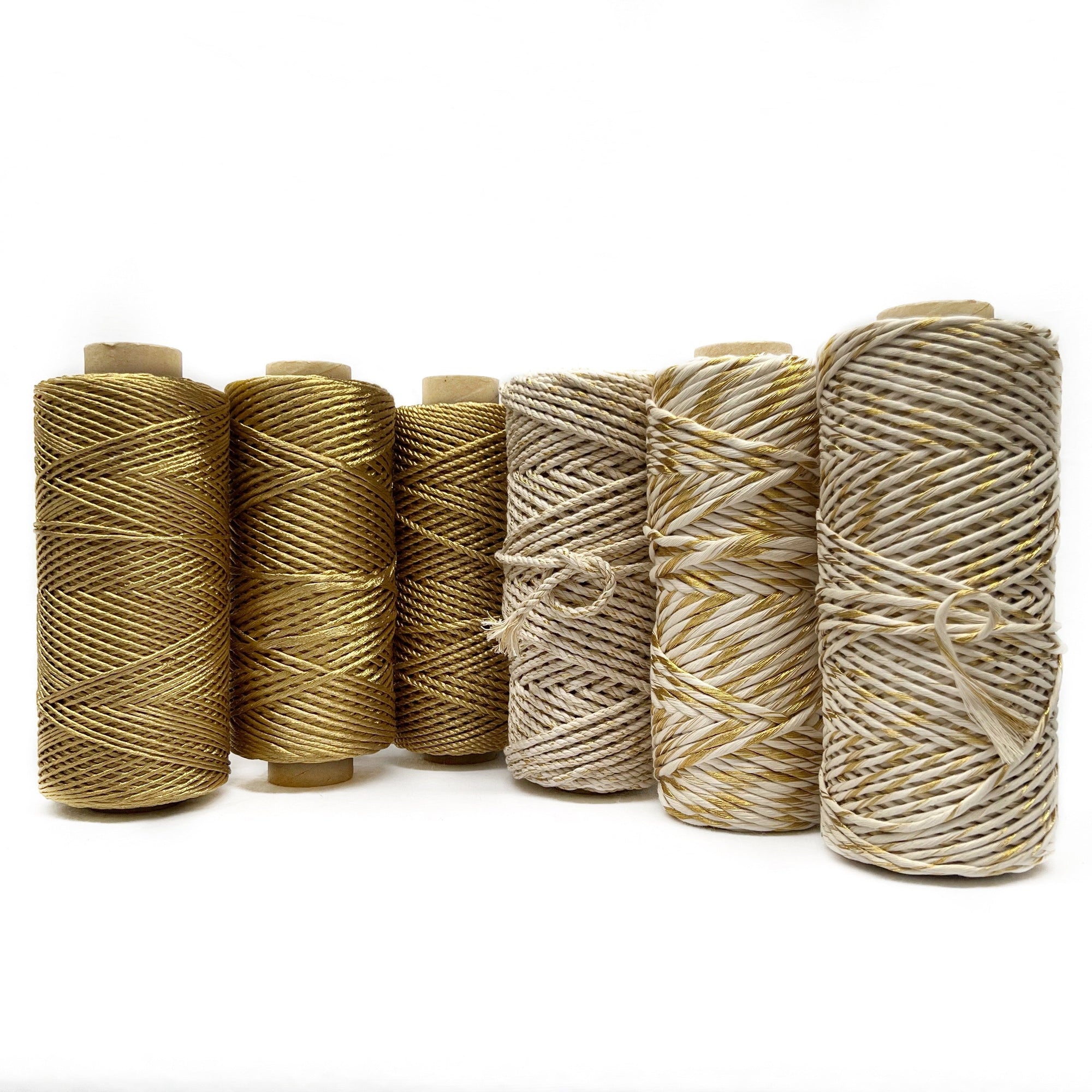 Mary Maker Studio SHIMMER Gold || Metallic Macrame String & Rope macrame cotton macrame rope macrame workshop macrame patterns macrame