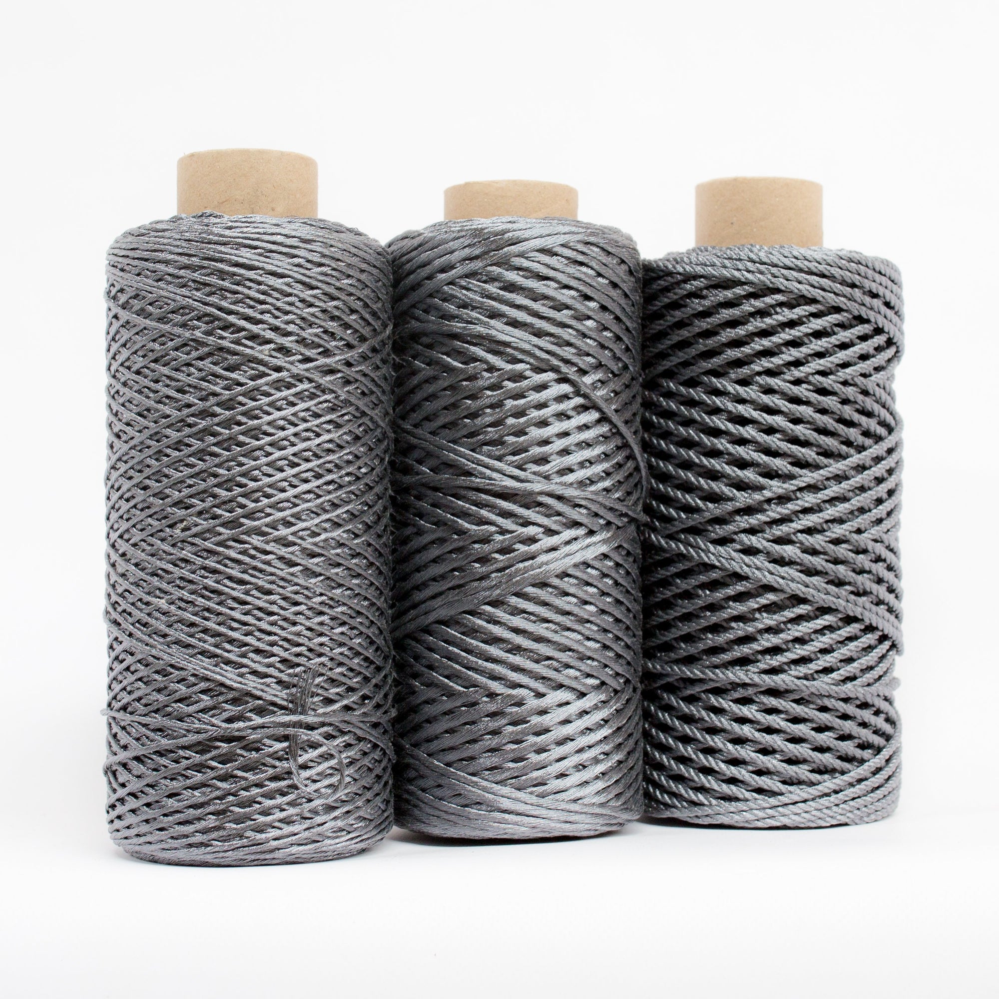 Mary Maker Studio SHIMMER Graphite Grey // Metallic Macrame String macrame cotton macrame rope macrame workshop macrame patterns macrame