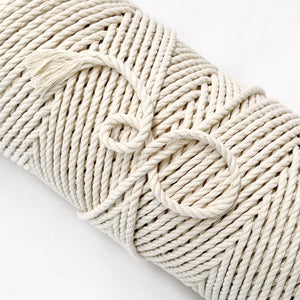 Natural Macrame Cotton Rope // 4mm